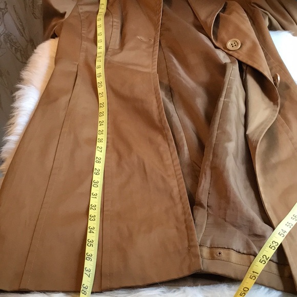 Nine West Brown trench coat size S/P - Picture 4 of 6